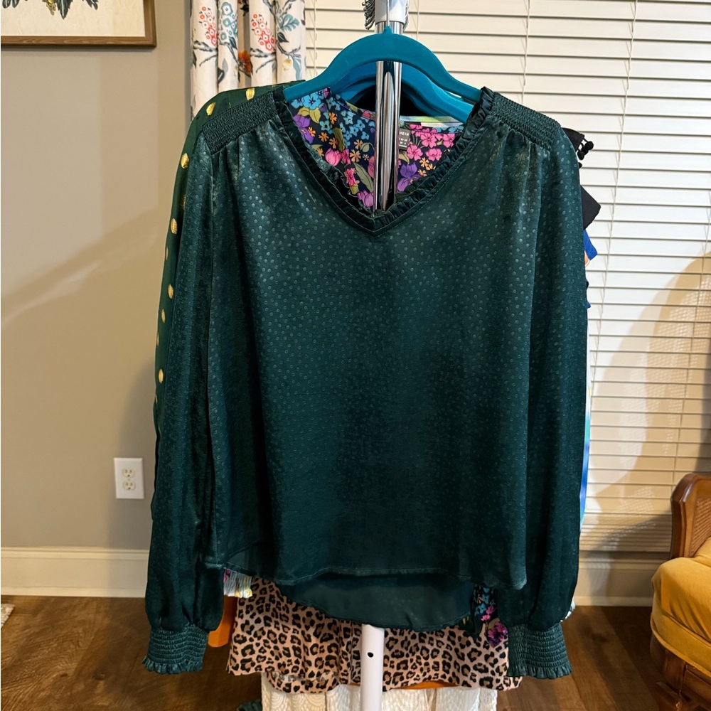 Green long sleeve Blouse